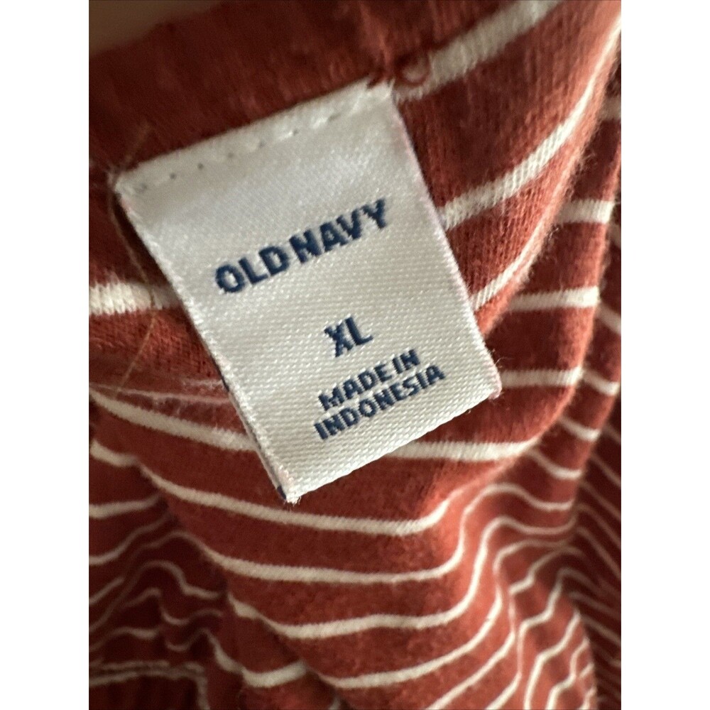 Old Navy Women’s Sz XL Maxi Tank Dress Striped Summer Tie Casual Cotton Pull On - Picture 11 of 12